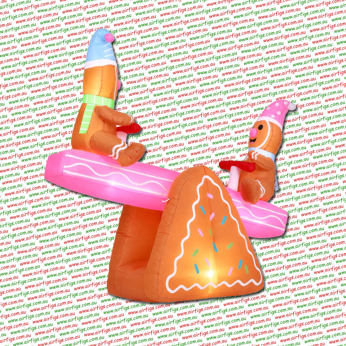 1.8m Gingerbread Seesaw Christmas Inflatable